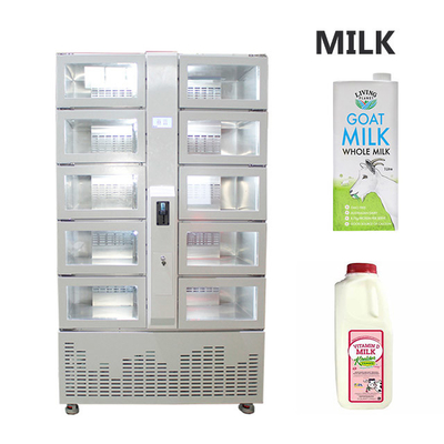 جعبه ماشین فروش هوشمند بسته بندی شده مواد غذایی شیر ماشین فروش با جعبه
